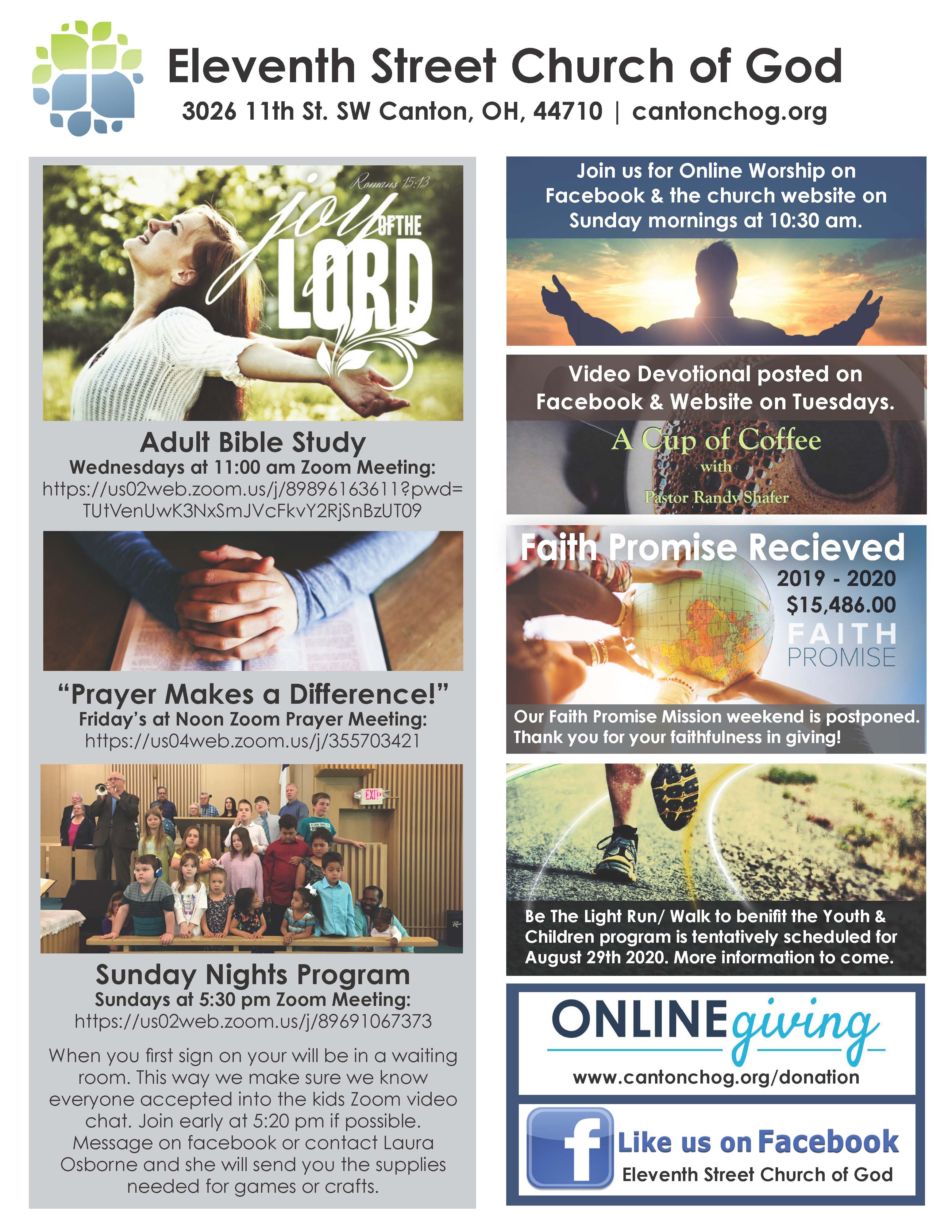 May Monthly Newsletter 2020 - Eleventh Street Church of God